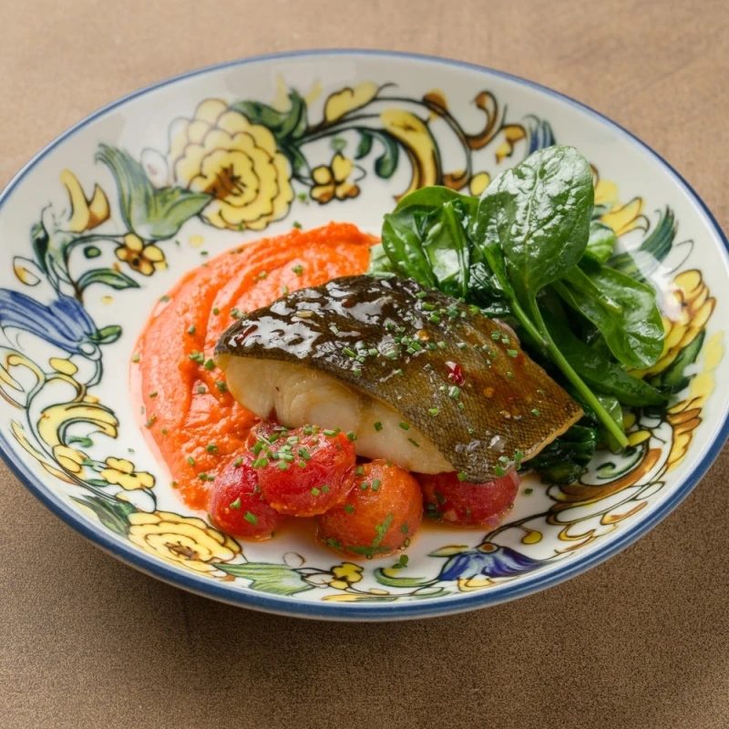 Треска с томатами