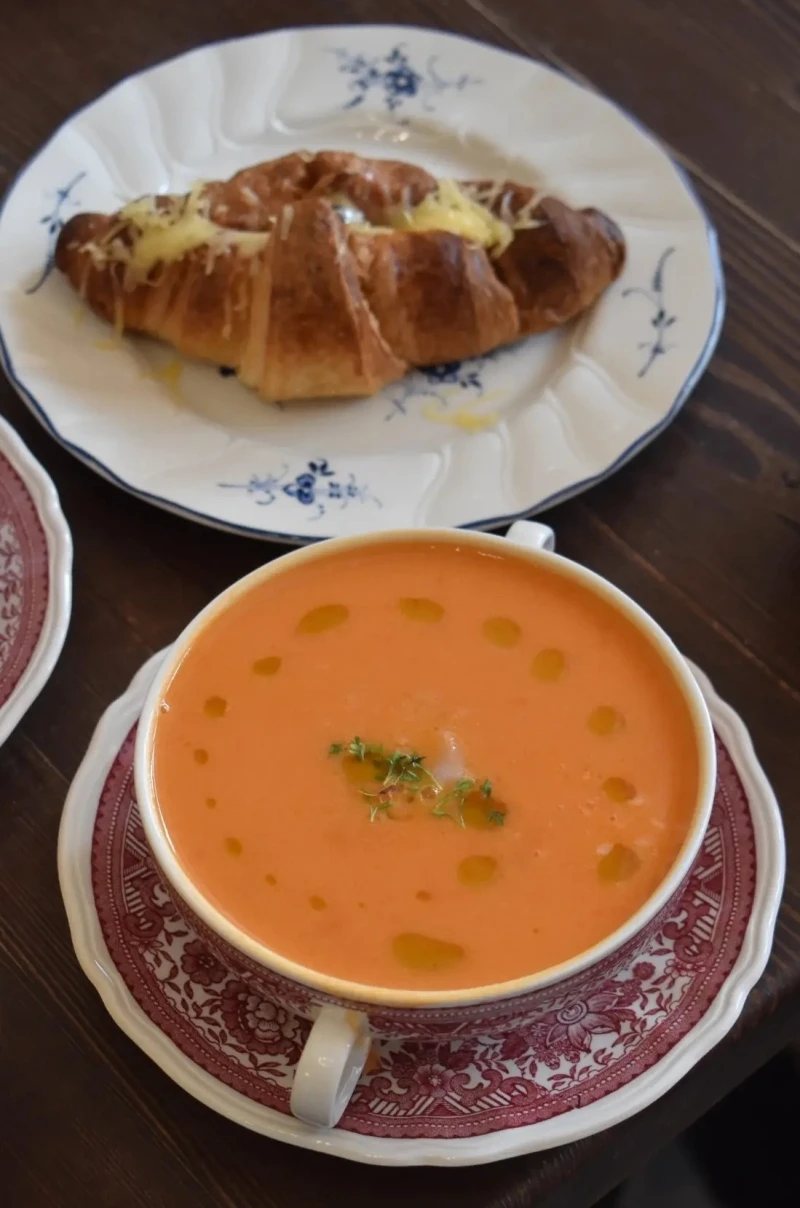 томатный суп с креветками