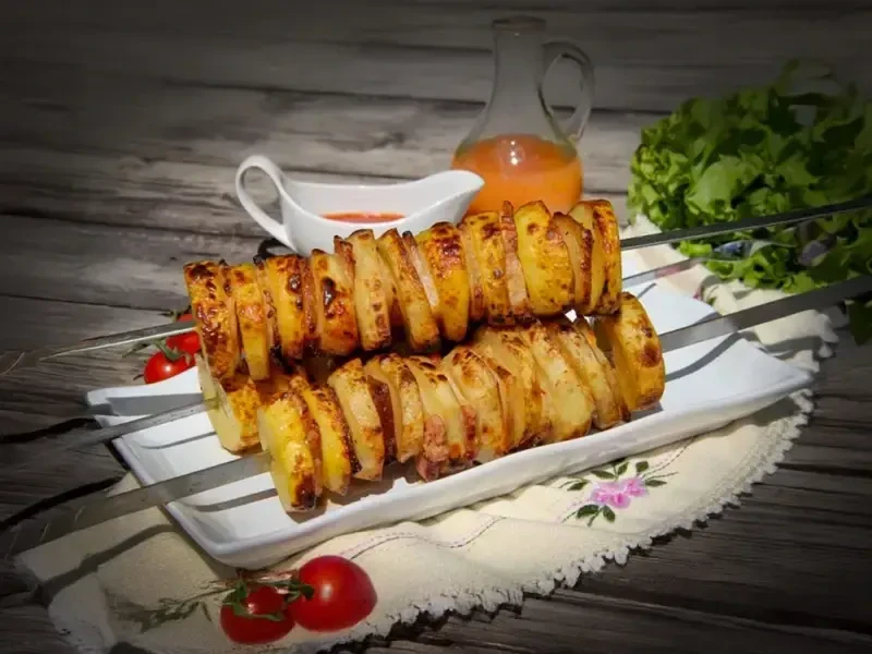 Картофель на мангале